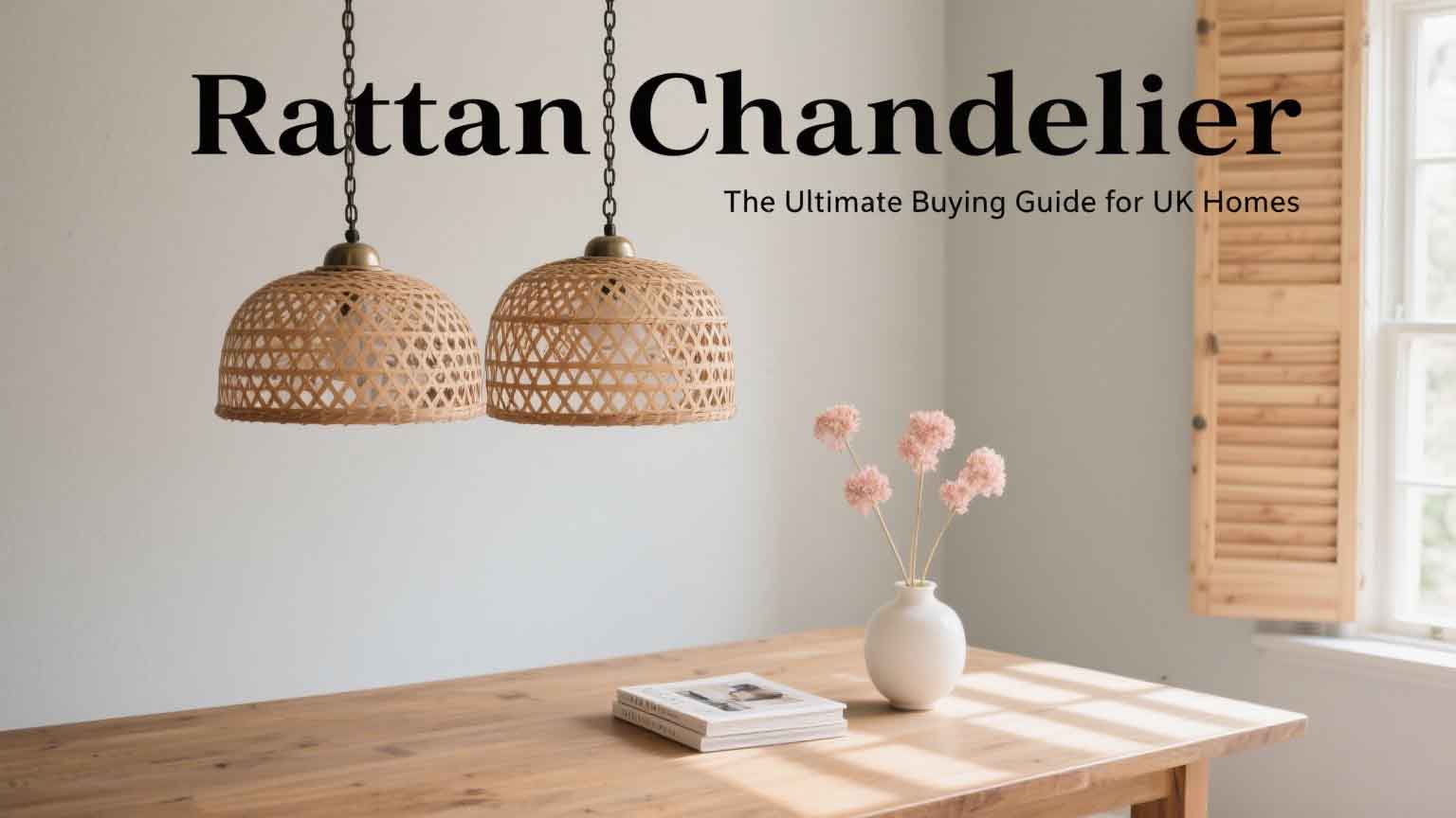 rattan chandelier uk