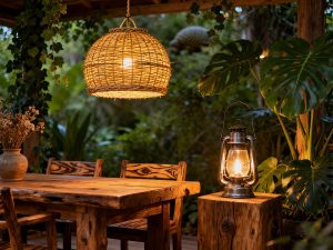 rustic lighting